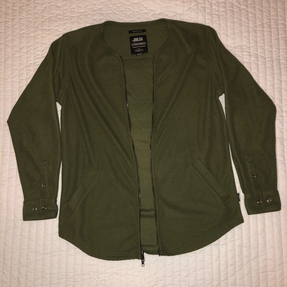 Publish Cardigan Sweater - Dark Green - Picture 2 of 3